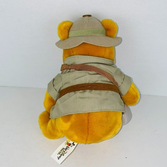 WDW Walt Disney World Winnie Character Plush Safari Hiking Explorer Pooh Bear - Picture 6 of 9